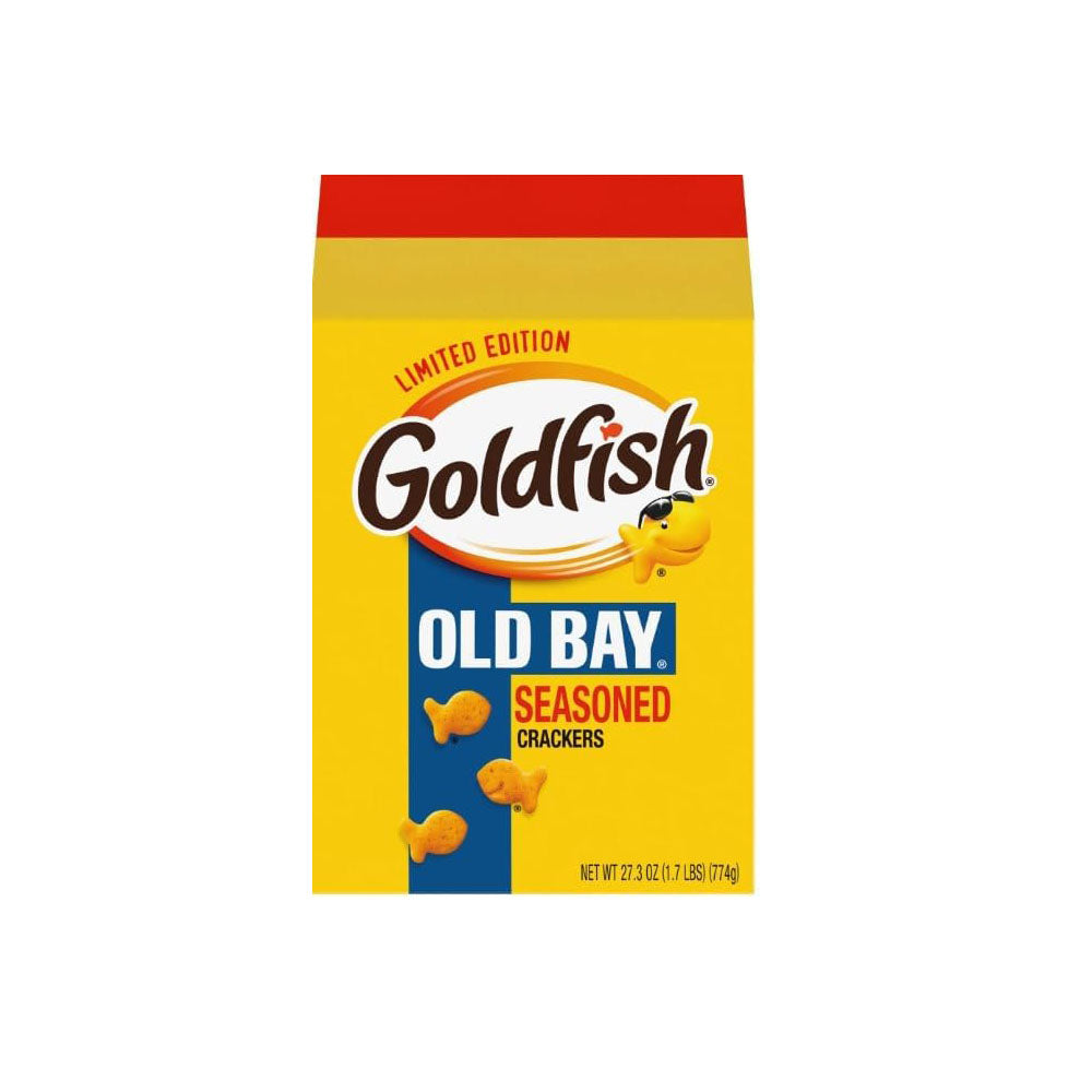 Goldfish Old Bay Seasoned Crackers, Limited Edition, 27.3 OZ (1.7LBS)