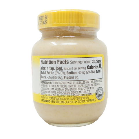 Zatarain's Prepared Horseradish, Non-GMO Kosher, 5.25 OZ 