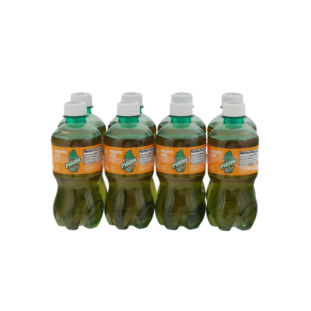 Lanio Pinita Pineapple Soda, 12 FL oz (8 Pack)